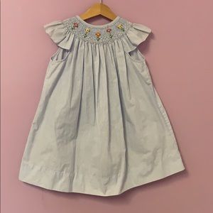 Girls smocked dress